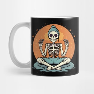 Skelton doing yoga Mug